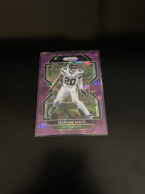 2021 PRIZM MARCUS MAYE PURPLE CRYSTALS ICE /225 JETS PWE