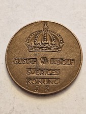 1952 🇸🇪 SWEDEN 5 ORE WORLD COIN KM822 VERY FINE DETAIL LOW MINTAGE FREE SHIP 