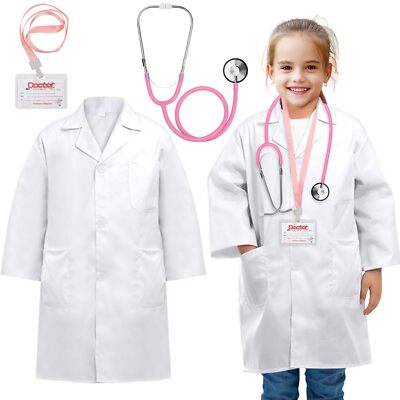 Disfraz de médico para niños, bata de médico para niños, laboratorio