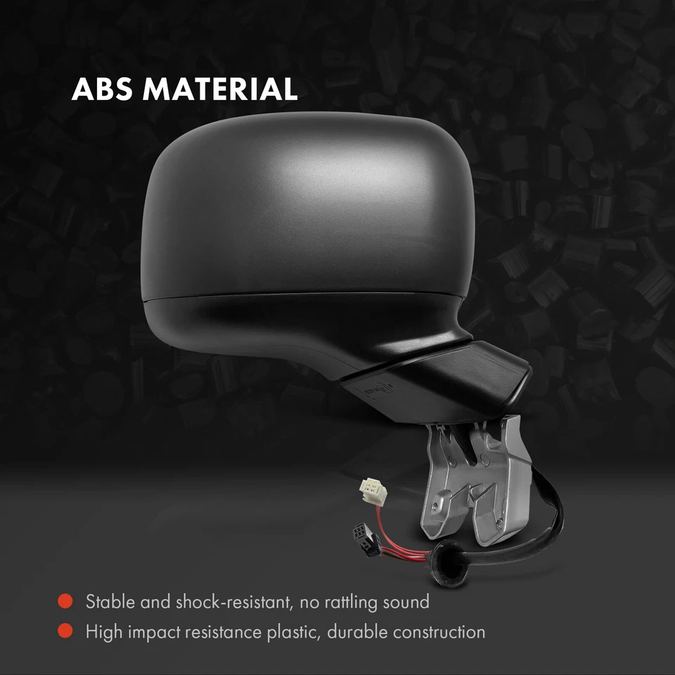 Espejo retrovisor plegable manual negro para conductor y pasajero con ajuste eléctrico para Jeep Renegade Foto 3 de 4