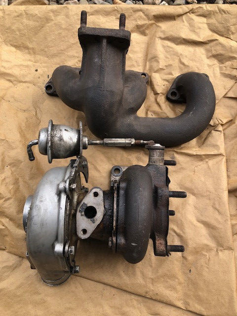 Maserati Biturbo IHI turbocharger and manifold