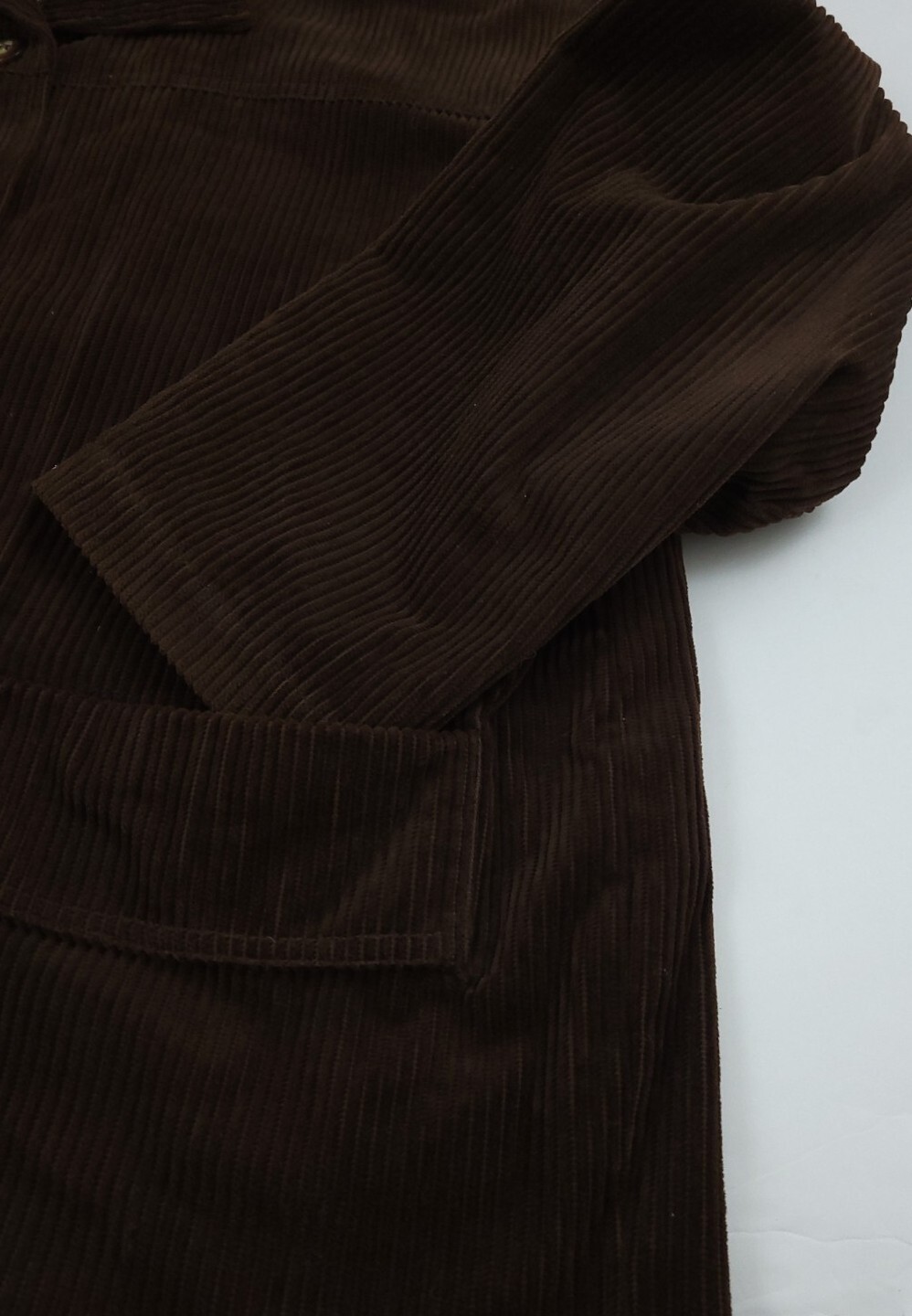 Vintage 90s East West Corduroy Plaid Lined Long Jacket Vtg Womens USA 1990s Cord