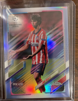 2020-21 Topps Chrome X Steve Aoki UEFA #19 Joao Felix Neon Future III /75