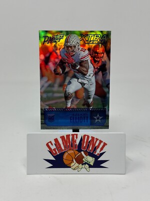 2016 Prestige Football Ezekiel Elliott Blue Xtra Points Rookie RC Card #217 