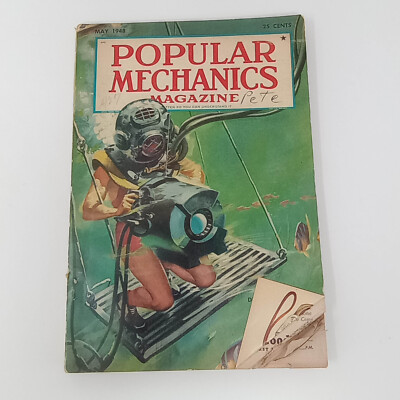 #ad Popular Mechanics May 1948 Diving Mechanics Doll Doctor Vintage Magazine Single $13.49