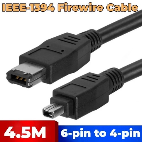 Eorleya Firewire 400 Kabel - 6-polig Auf 6-polig, 10 Fuß Schwarz