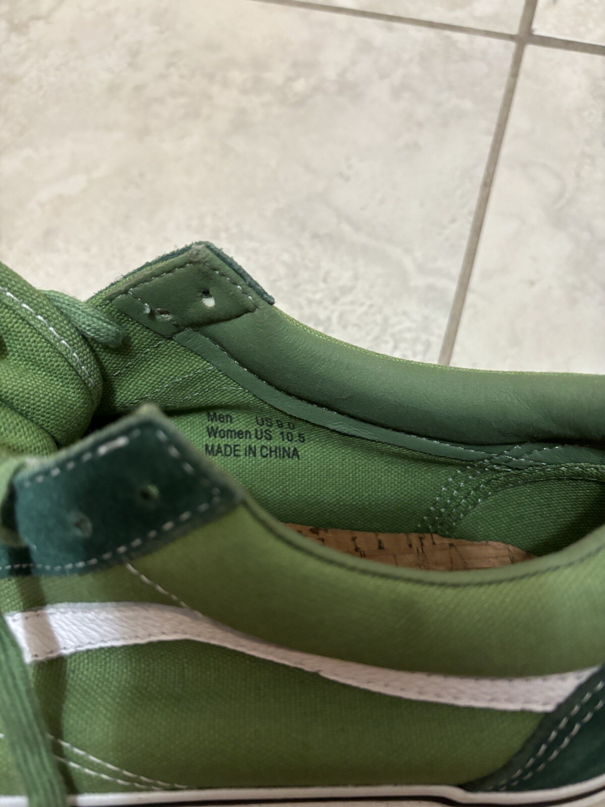 Very Rare Sample 2017 JJJJound Vans Old Skool Green Shoes Size 9 image 9