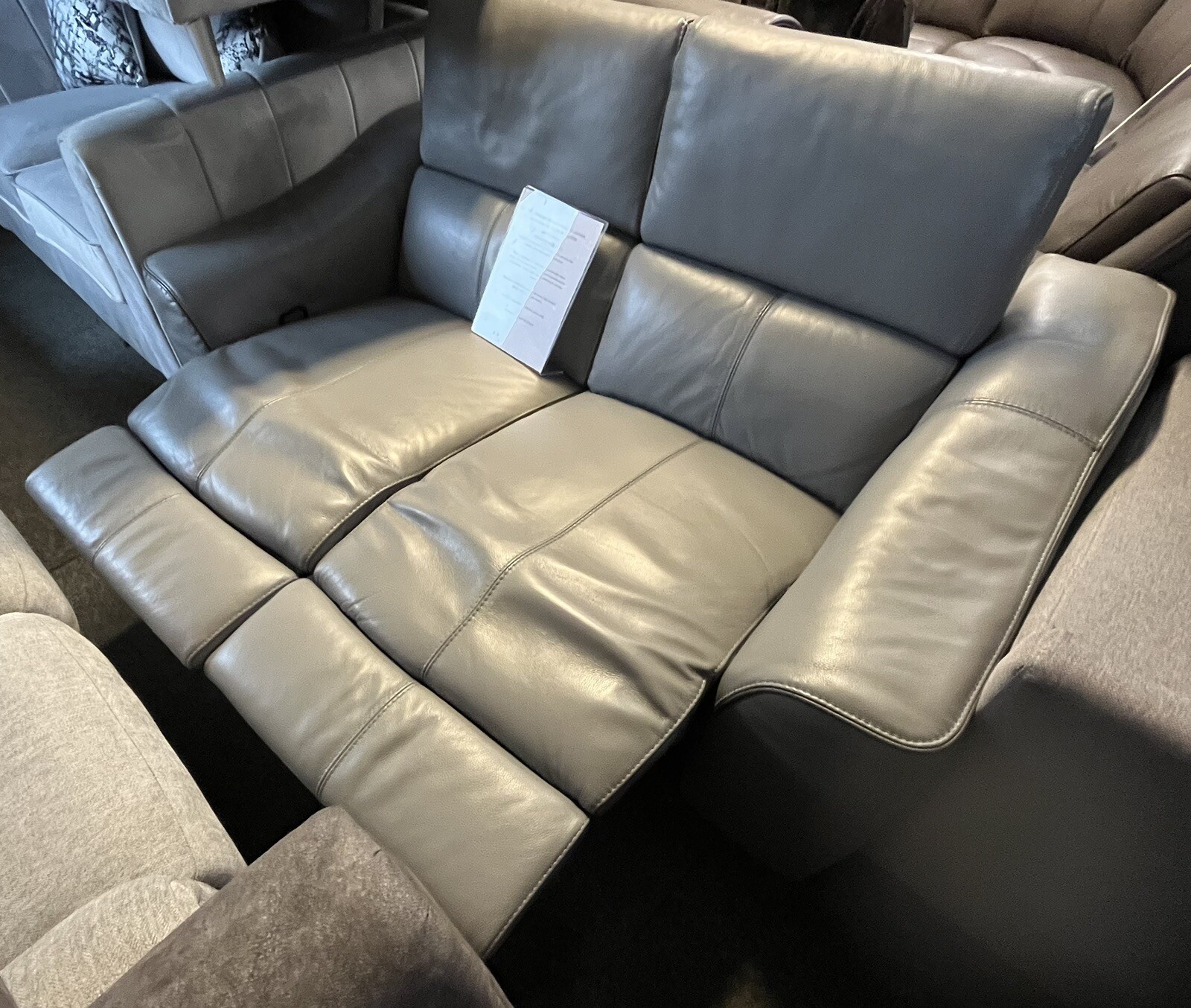 Furniture Village Elixir 2 Seater Manual Recliner In A Premium Grey