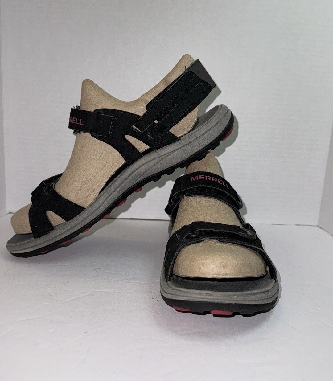 BQ30 Merrell Cedrus Sandali Escursionismo Sport Convertibili Nero Rosa Rosso