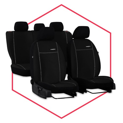 Atmungsaktive Autositzbezüge Für Opel Calibra 2.0 - Komplettes Stoff Sitzschoner Set Grau, Rutschfest & Bequem