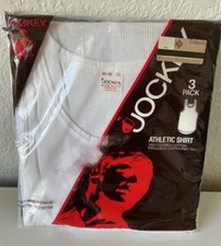 Vtg LOT 3 Pack 80  s Jockey Athletic Shirt NOS TANK USA ROCKABILLY 1981 Sealed