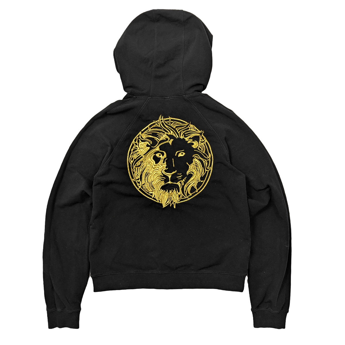 Medusa Versace Lion Hoodie Versace Embroidered Gold Lion Big Logo - Main Image