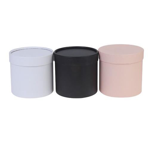1 PC Round Flower Paper Boxes Hold The Bucket Gift Packaging Box Party