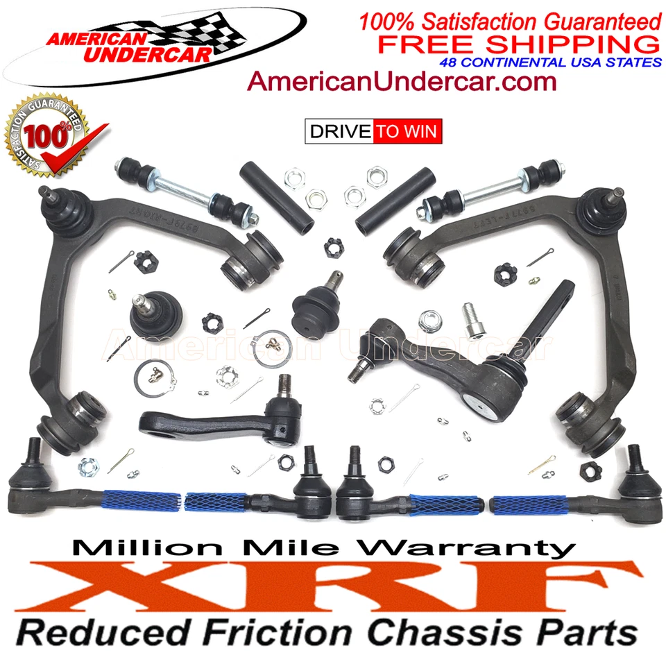 XRF Ball Joint Control Arm Tie Rod Pitman Idler 3.5 Kit Ford F150 2WD 97 - 03 - Image 2 of 4