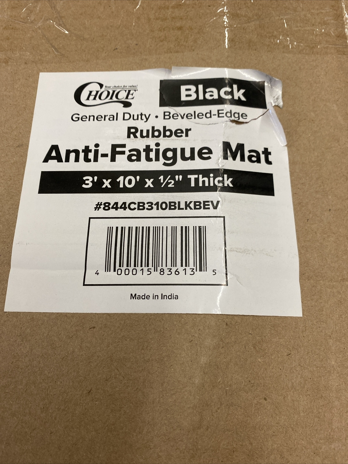 3’ X 10’ X 1/2” Rubber AntiFatigue Mat eBay
