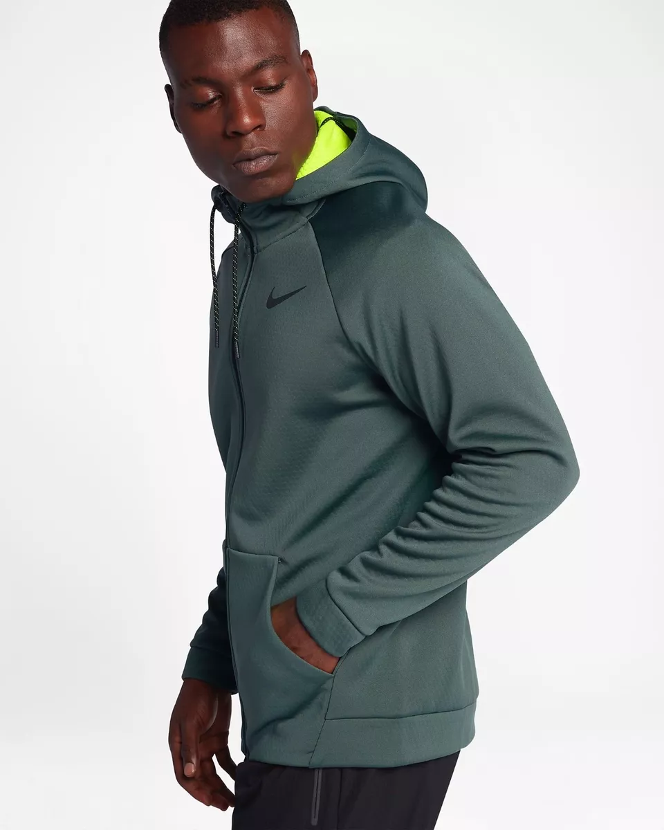 Nike Therma-Sphere Men's Training Full Zip Jacket-SZ SM Vintage Green 860511 372