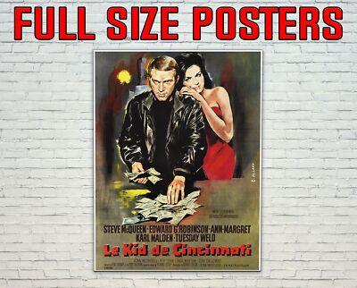 Allard The Cincinnati Kid Le Kid De Cincinnati Repro Filmposter 30''x24'' /#42