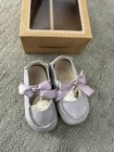 Unique Girl Baby Toddler Mary Jane Bow Ballet Flat Shoes Size 6 W/ New  Socks — photo 3