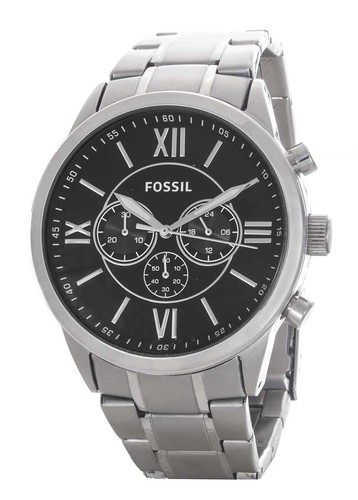Fossil BQ1125IE Flynn Black Dial 
