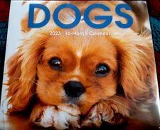2023 Dogs 16 Month Wall Calendar 11" X 20" (open) New Sealed