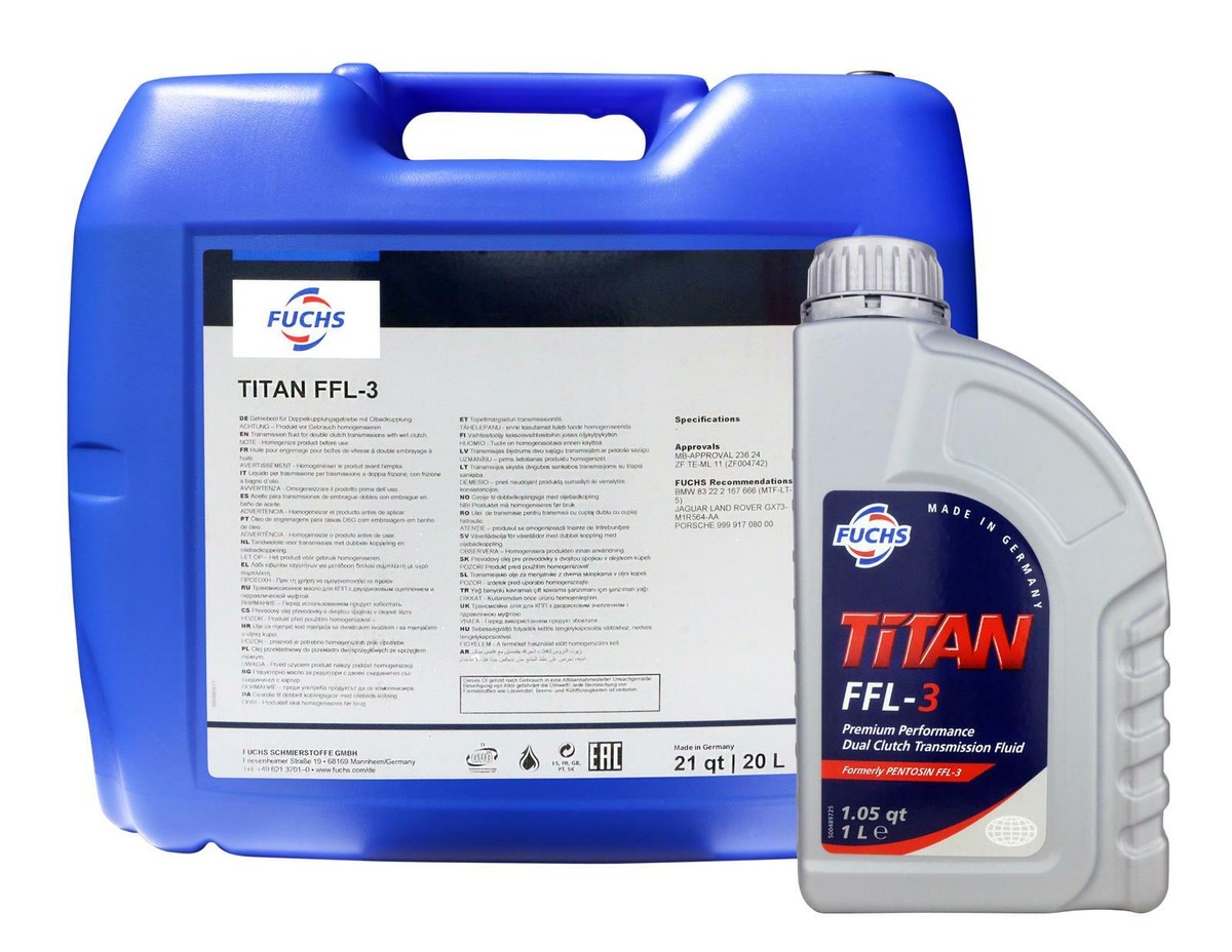 【新品未使用3個】FUCHS 3L フックス　TITAN ATF4134 1L Fuchs Titan FFL-3 DCT Transmission Fluid 1L, OE oil for Porsche