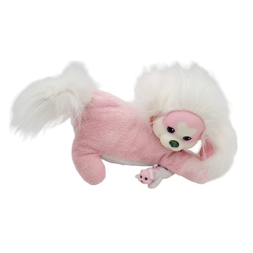 20 Inch Puppy Surprise Plush Toy Pink with One Puppy - Picture 7 of 9
