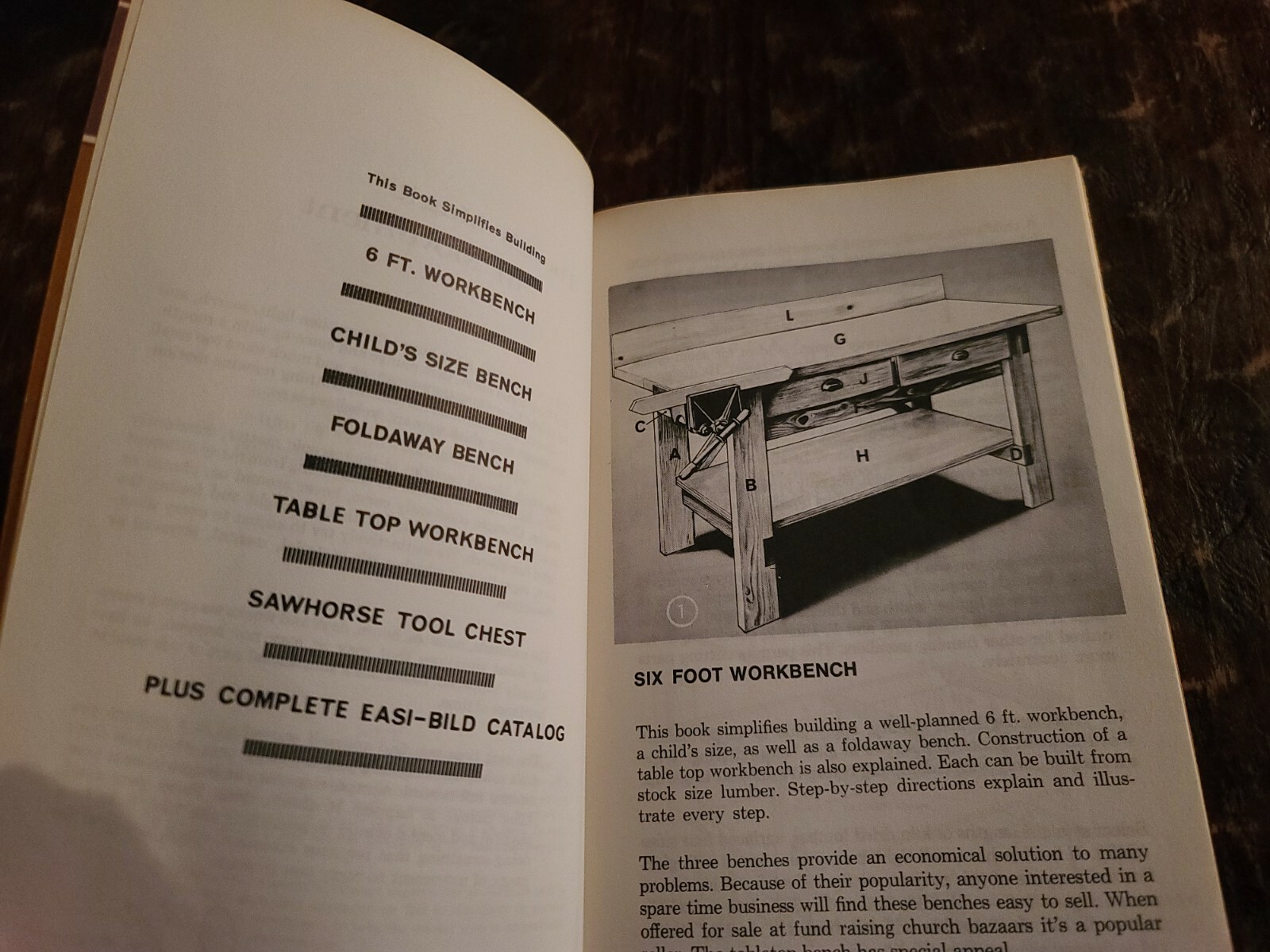 How to Build Workbenches, Sawhorse Tool Chests, And Other Projects 1970