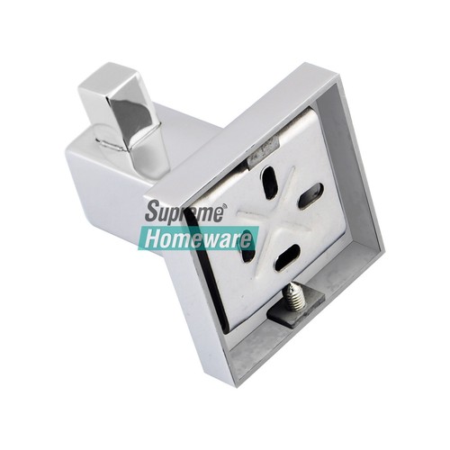 Bathroom Wall Single Double Robe Hook Towel Holder 304 SUS Polished Chrome Bar - Picture 3 of 39