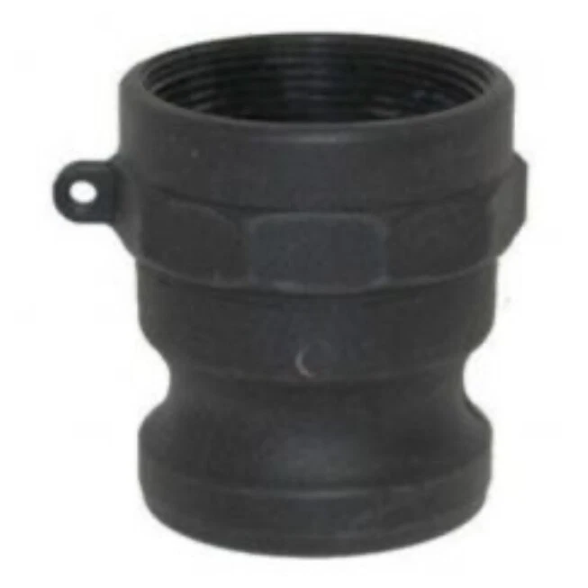 CAMLOCK FITTINGS A, B, C, D, E, F, DP, DC - ( 1/2' to 3" ) - BLACK POLYPROPYLENE