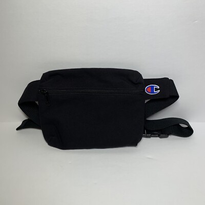 Champion Branded Unisex Fanny Pack Waist Belt Bag Black Champion X Fang Sample