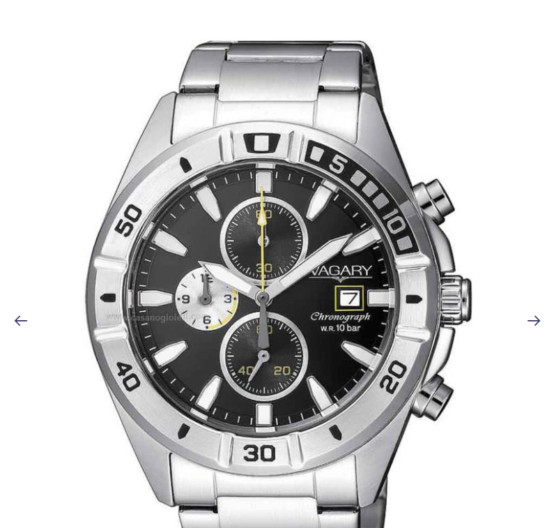 Orologio Vagary by Citizen Acciaio Quarzo Uomo Cronografo Nero  _IA9-918-51