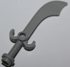 Lego Castle Light Gray Scimitar Sword Minifig Weapon