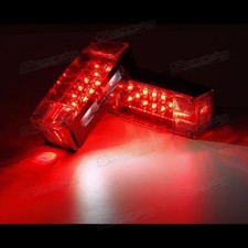 Leftright Led Waterproof Red Trailer Boat Rectangle Stop Turn Submersible Light