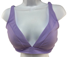 New Woman's Shade Shore Purple Swimsuit Bikini Top Size-34 B