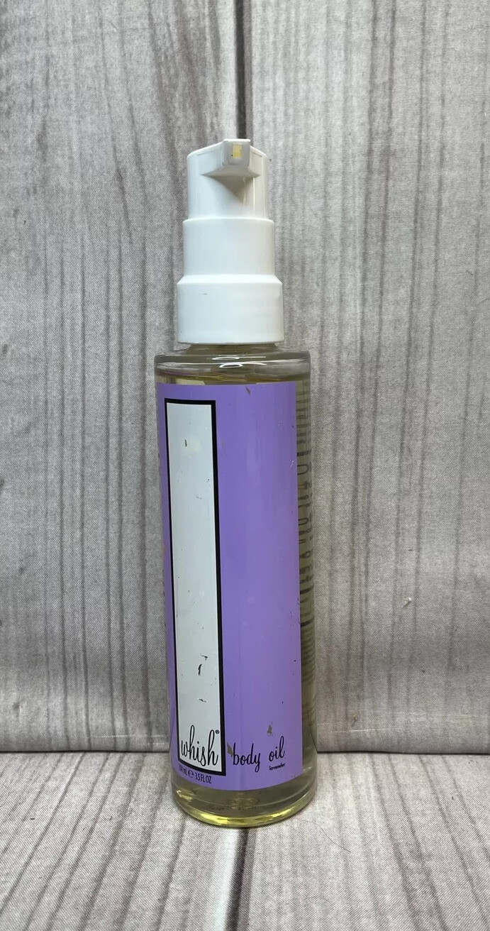 Whish Body Oil 3.5 fl oz Lavender Moisturizes Soothes Enhances Skin