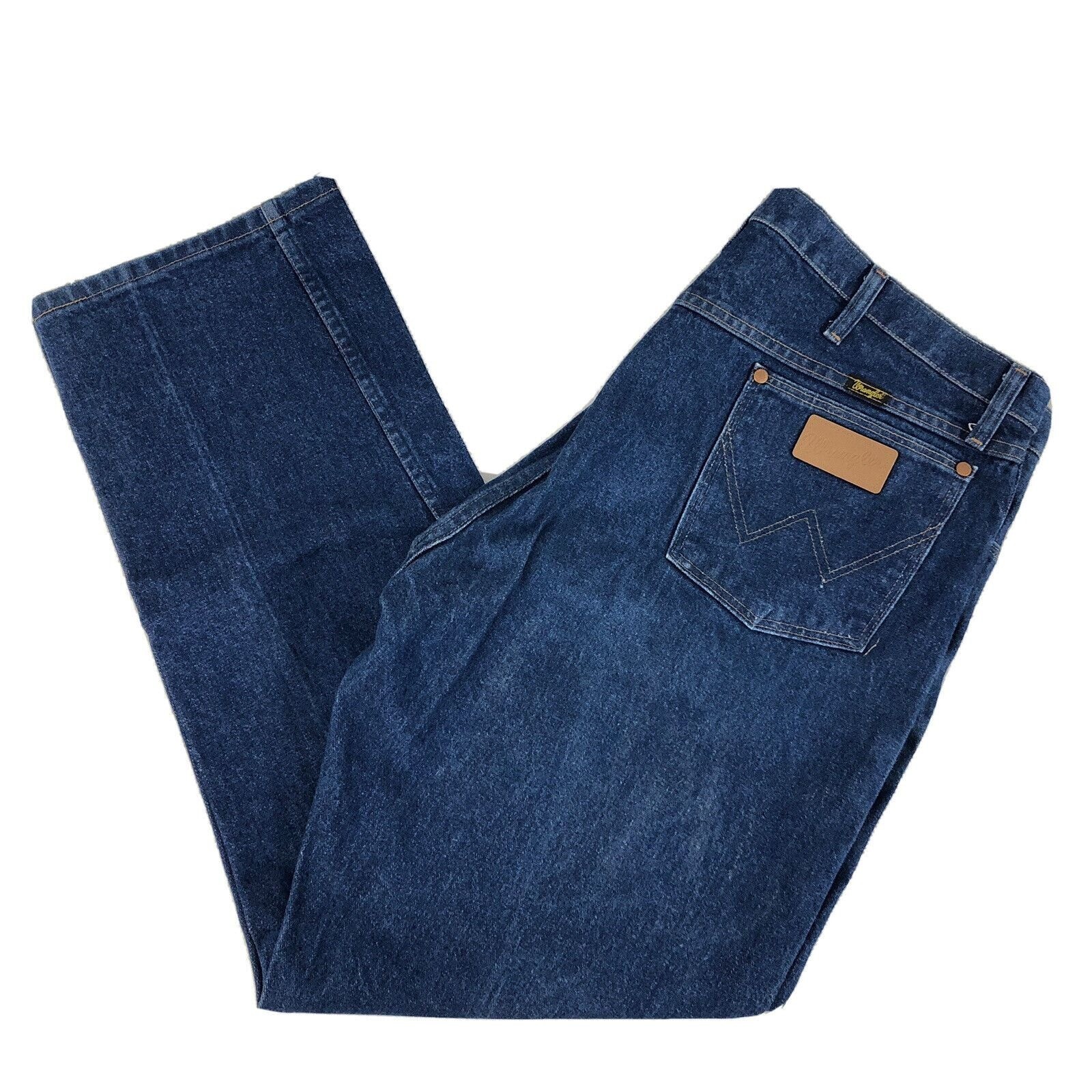 Wrangler 13MWZPW Denim Jeans Actual Size 40x30 Cowboy Jeans Straight Fit Rodeo