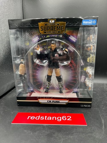 AEW Unrivaled Supreme CM Punk Figure All Elite WWE Figure Walmart Exclusive READ