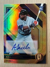 2021 Chronicles Gold Standard rc auto AKIL BADDOO! Detroit Tigers
