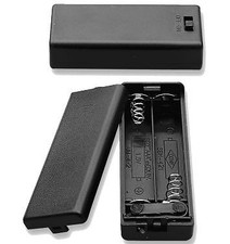 Philmore BH4211 Two 2 AAA Cell UM-4 Battery Holder w/ Cover, Switch  Leads