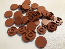 New LEGO Reddish Brown Tile Round 2x2 Bulk Lot of 100 Parts Pieces 14769