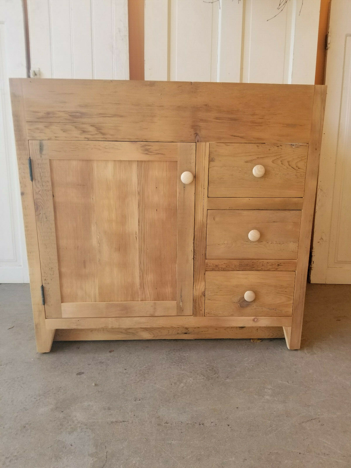rustic pine bathroom vanity