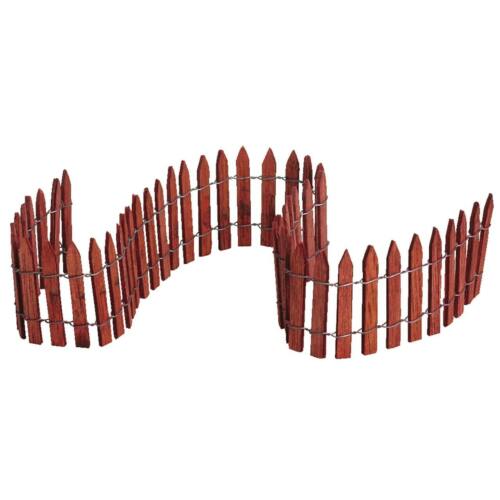 Lemax 2008 18" Wired Wooden Fence General Products 84813 Durability Plastic Made - Picture 1 of 1