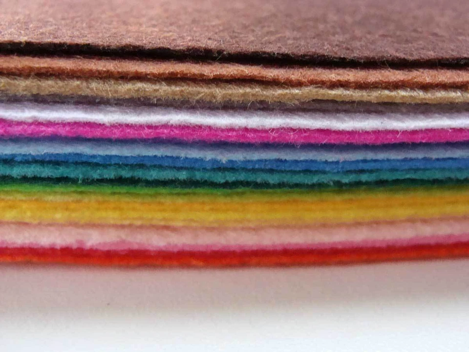 20 feuilles FEUTRINE plaque 1mm 20 couleurs 30x20cm tissu DIY loisirs créatifs - Photo 3/3