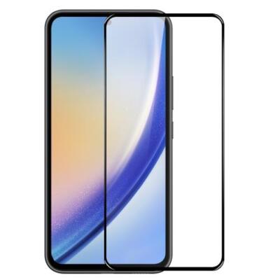 Samsung Galaxy A55 Hartglas Displayschutzfolie Full Cover Schwarzer Rand