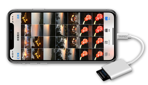 TAFIQ - Lightning to SD Card Reader Camera Adaptor iPhone iPAD Card Reader - Foto 4 di 5