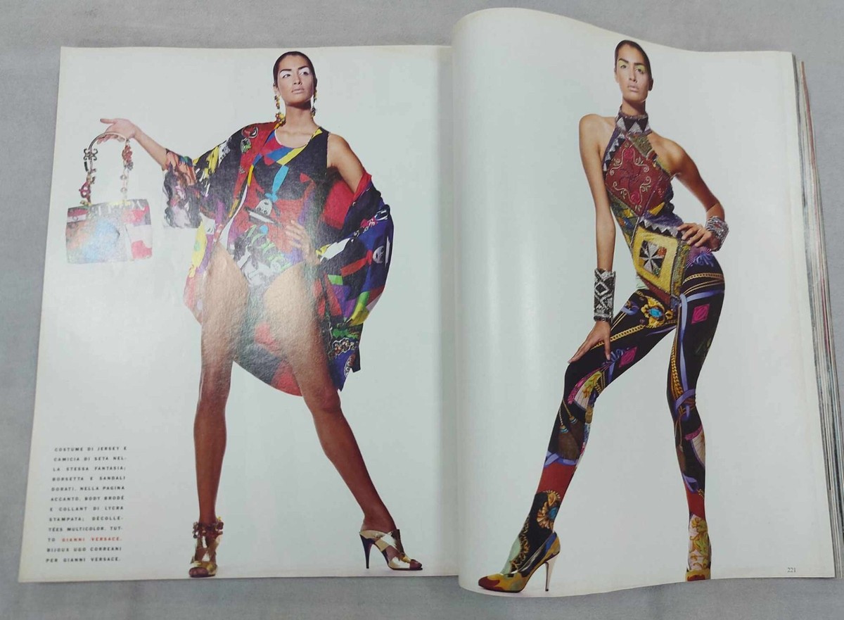 Madonna Vogue Italia fashion magazine Feb 1991 Versace editional