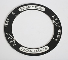 Rolleiflex 2.8 Rolleimeter Adjustment Scale Plate For Focus Knob NOS