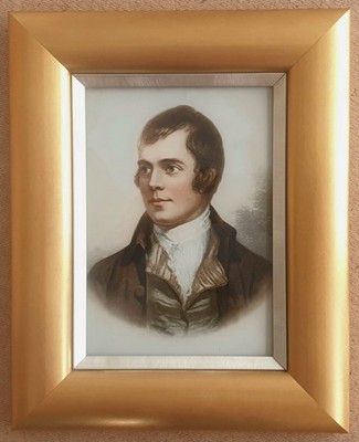 Gerahmte viktorianische Kristallfotografie Robert (Rabbie) brennt (1759-1796) Portrait