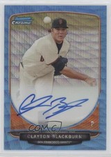 2013 Bowman Chrome Prospects 2/50 Clayton Blackburn #BCP-CBL Auto 11b4
