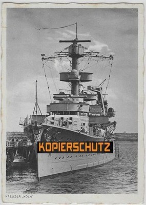 Field Post Postcard Cruiser Cologne/3.3.41/Eckernförde to Kiel Sierra Cordoba
